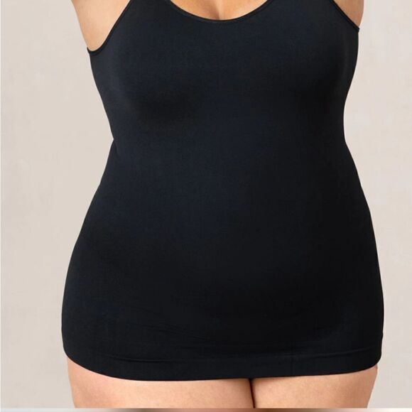 NWT Empetua All Day Every Day Scoop Neck Cami Black - Picture 2 of 7